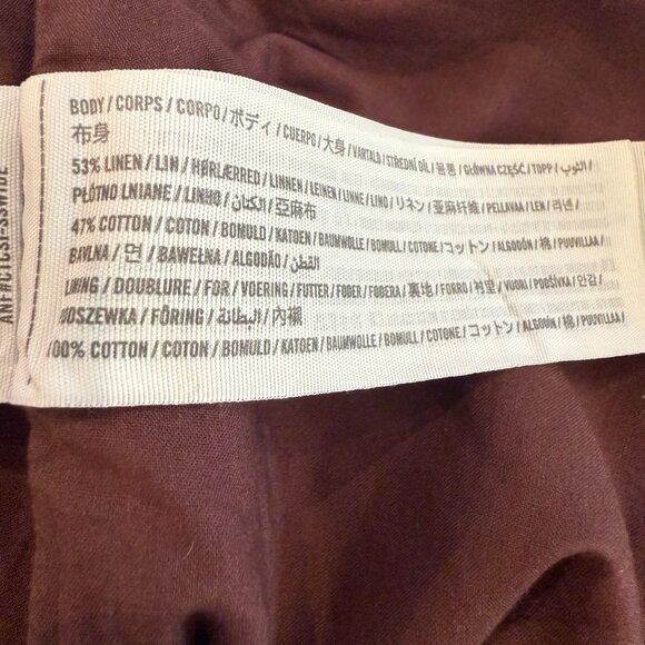 Abercrombie & Fitch Linen Blend Mini Dress - Size M - Picture 7 of 11